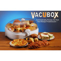 Como pode ser visto na TV Caixa de armazenamento a vácuo Vacubox Assistente ideal em todas as cozinhas que dobra a vida dos alimentos armazenados